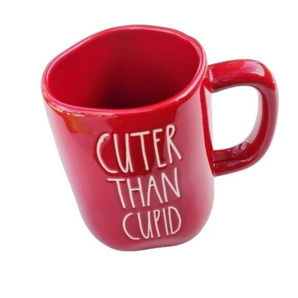 Rae Dunn‎ Cuter Than Cupid Valentin es Day Red Ceramic Coffee Mug 16 Oz - Picture 11 of 12